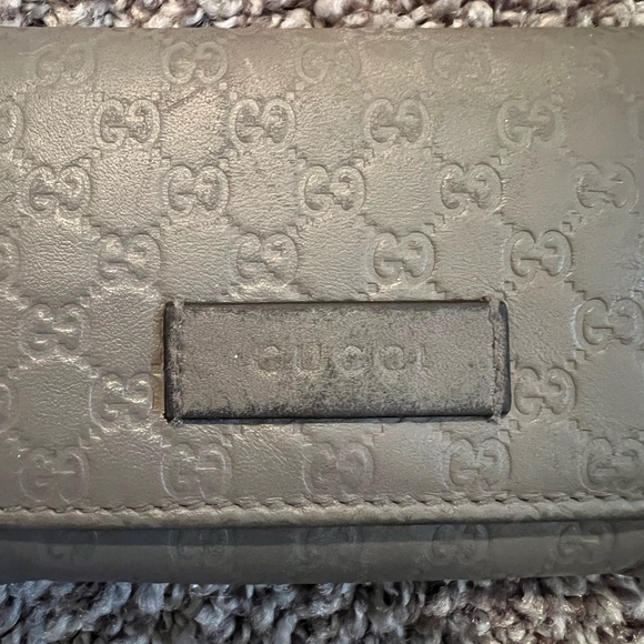 Gucci Grey Microguccissima Leather Card Case - Picture 14 of 14